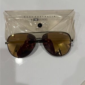 Quay Australia x Desi Sunglasses with Olive Frame